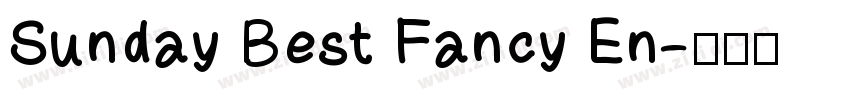 Sunday Best Fancy En字体转换